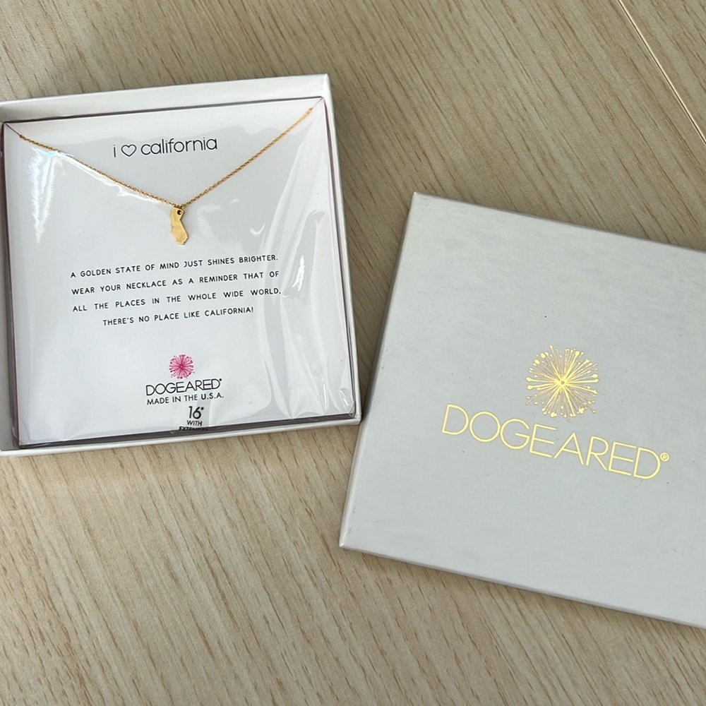 New Dogeared I love California necklace